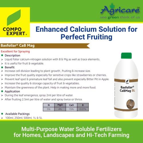 Compo Expert Agricare Compo Expert Basfoliar CaBMag SL Foliar Calcium (15% CaO), Nitrogen (5.0% NH2) Solution with Boron, Magnesium, 500ml