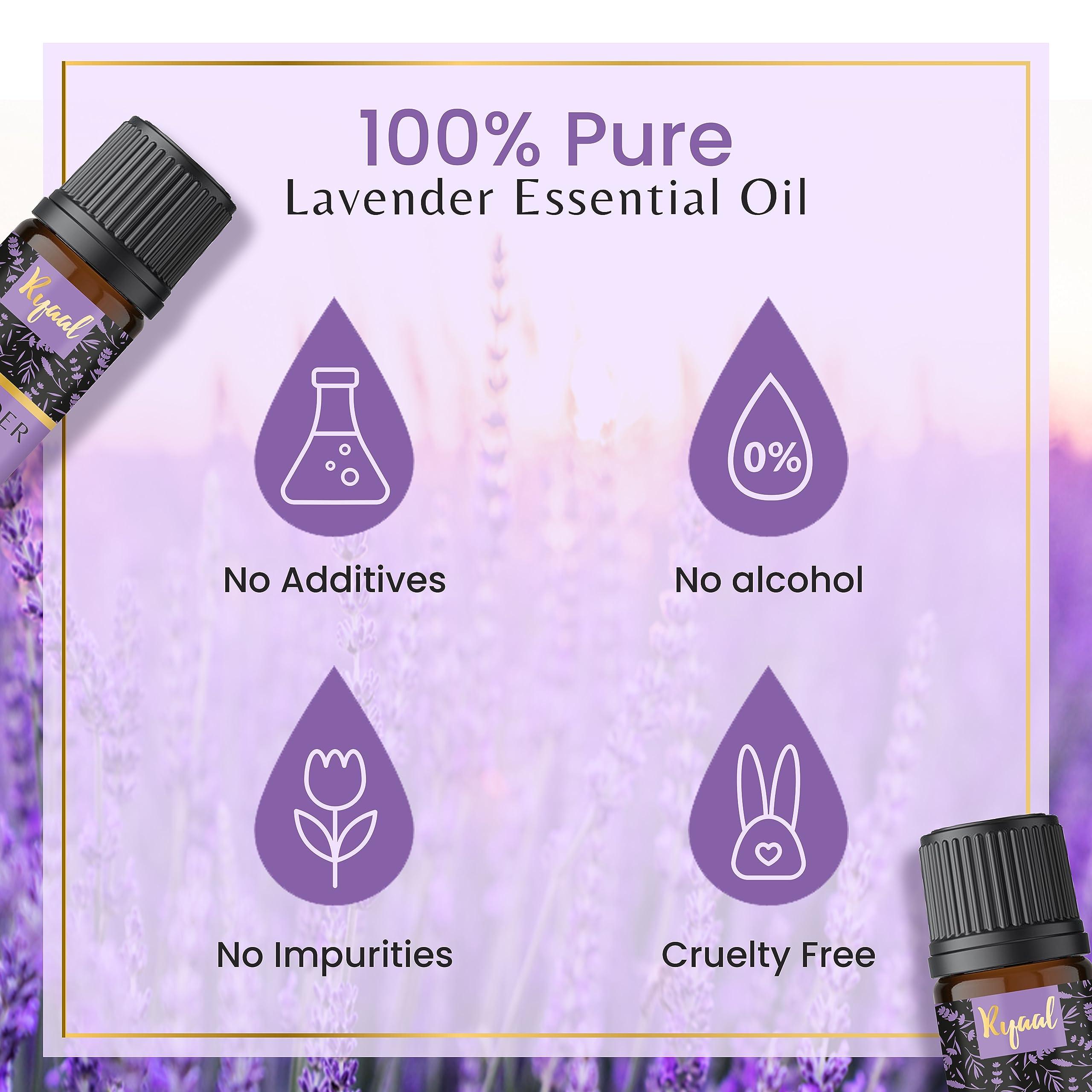 Ryaal Ryaal Essential Oils Rosemary, Tea Tree, Lemon, Rose, Lavender, Jasmine, Orange, Cinnamon & Sandalwood | Skin, Face, Hair, Diffuser & Aromatherapy | 9 in 1 Combo Pack 100% Pure & Natural 10 ml each