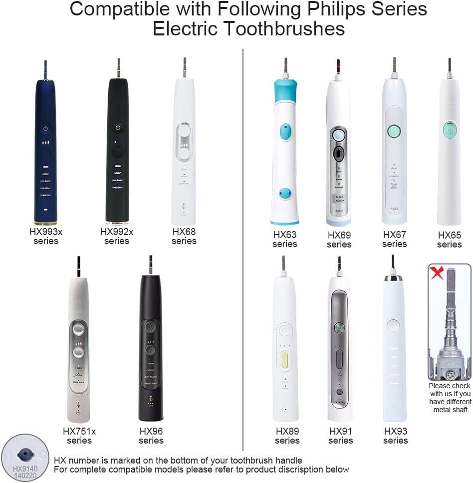 Million Magnets Million Magnets Upgraded Toothbrush Waterproof Shaft Rubber Seal, Generic Replacement Parts for All Models, Smart and Brushsync Compatible or Regular HX751x HX681x HX9690 HX9957 HX683x HX992x HX993x