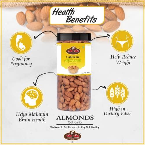Yum Yum YUM YUM Premium Daily Needs Fresh and Healthy Dry Fruits Combo Pack 1Kg (Almonds 250g, Cashews 250g, Pistachios 250g & Kishmish Raisins 250g) Jar Each