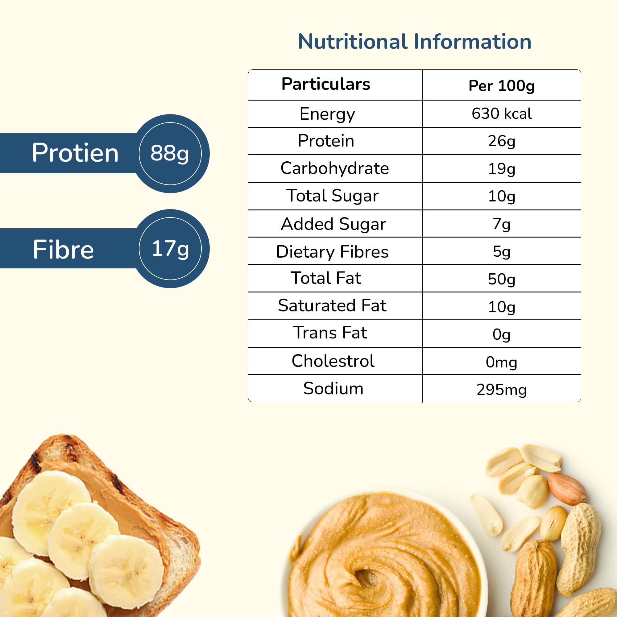 Beanut Beanut Peanut Butter Crunchy is a Smart Choice From Real Roasted Pressed Protein, Non GMO, Gluten Free, Vegan And Cholesterol Free Gym, Exercise Daily Energetic-(340g - Pack of 1)