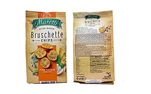 Maretti Maretti Oven Baked Bruschette Chips Fine Cheese Selection, 70 grams