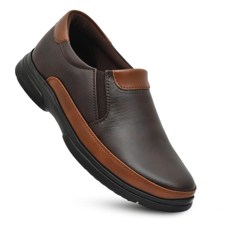 HEALTH FIT HEALTH FIT Orthopedic & Diabetic Shoes Breathable Soft Sole Ultra-Lightweight Shoes for Men\'s 1731 BR 6 UK Brown