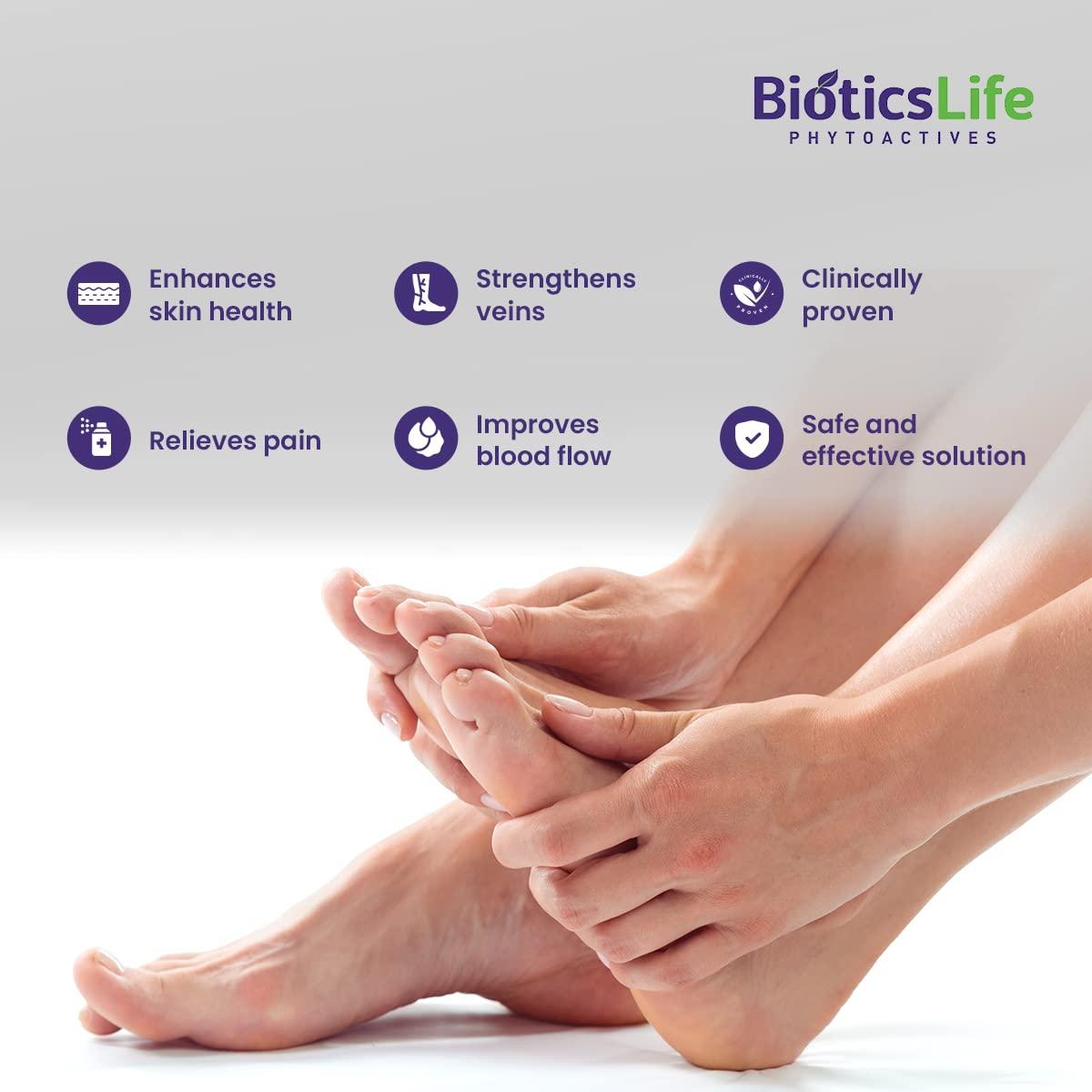 BIOTICSLIFE BIOTICSLIFE Vericolyte Forte, Pack of 30 Tablets for managing spider veins