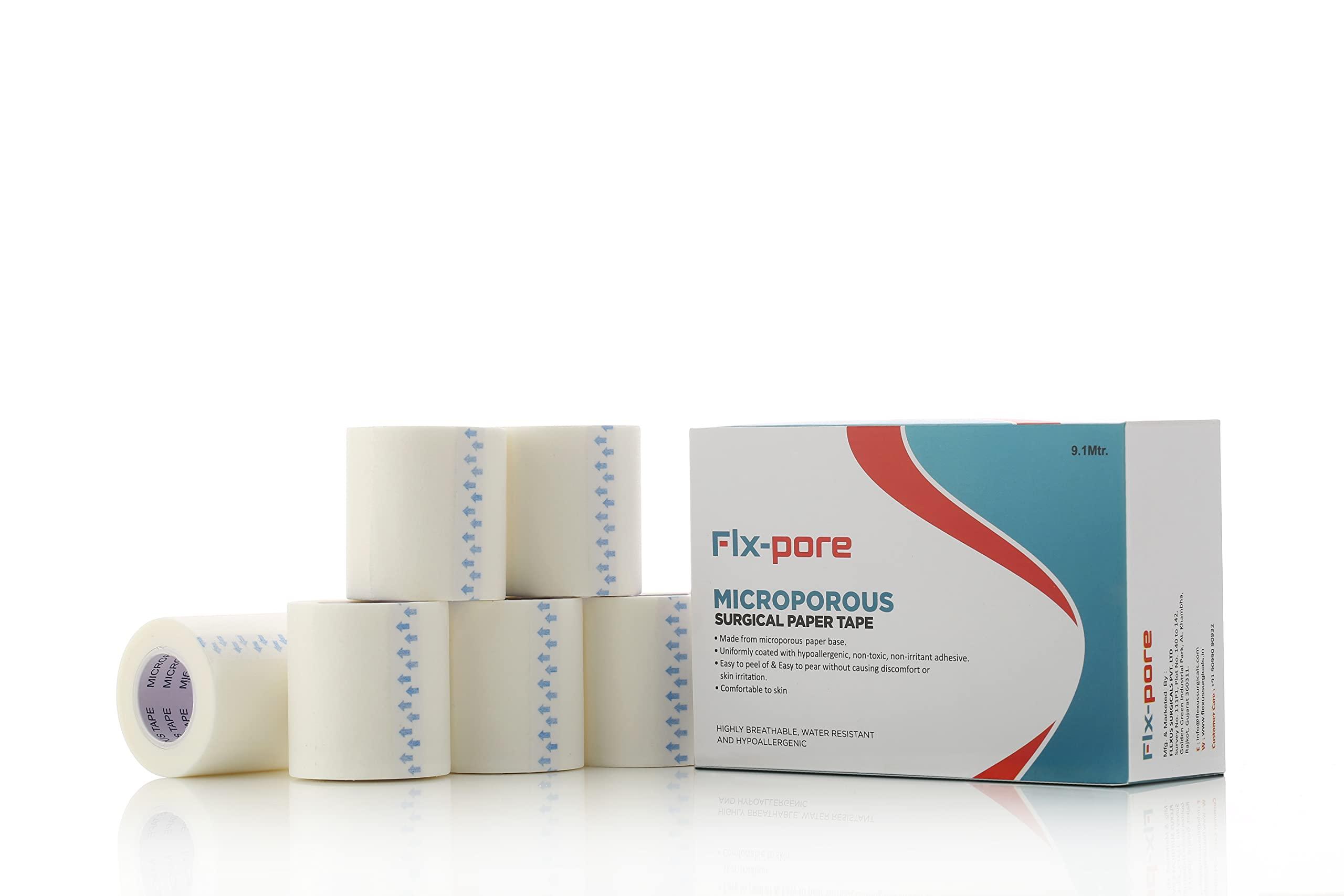 Generic FLX PORE MICROPOROUS SURGICAL TAPE (PACK OF 6)(50MM*9.1M) First Aid Tape