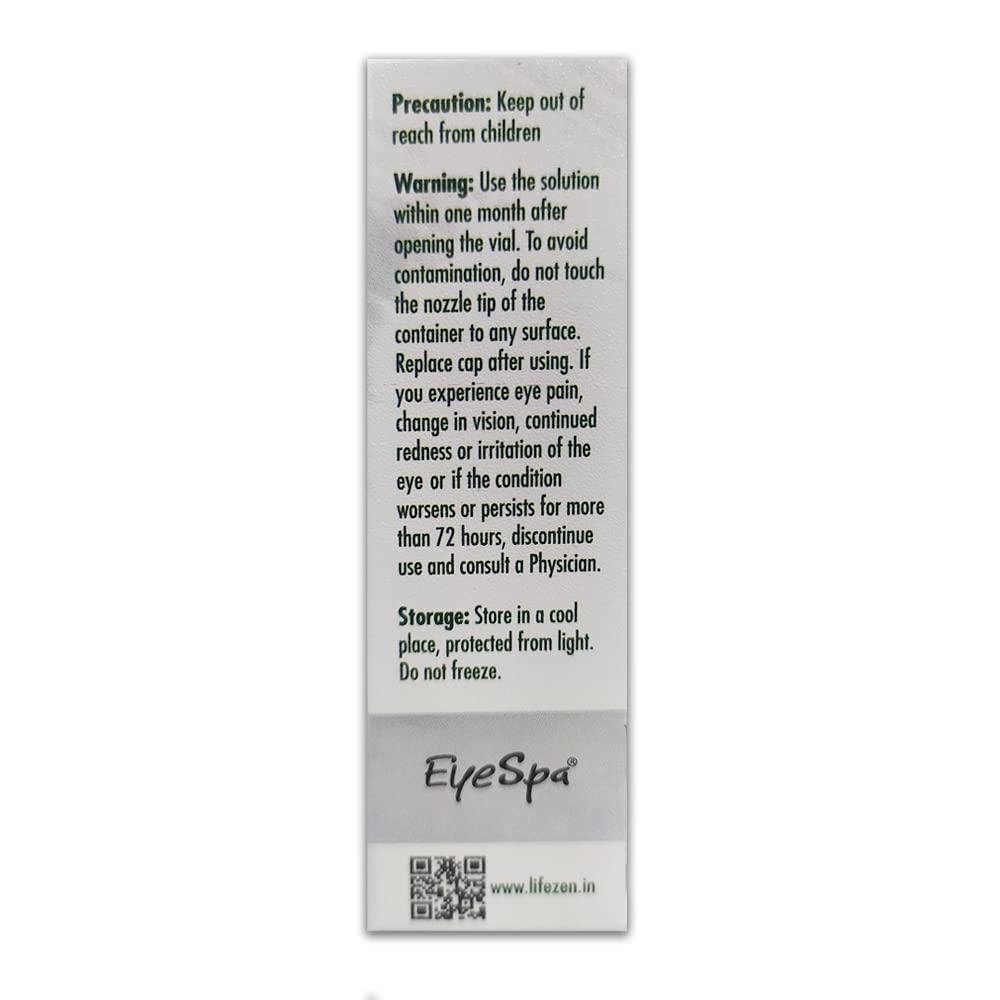 Eyespa EyeSpa Ayur - Ayurvedic Eye Drop | Relieves Dryness, Redness, Itching, Cooling | daily-use Eye Drop with Triphala, Rose water, Bhringaraj, Honey | 10ML (Pack of 2)