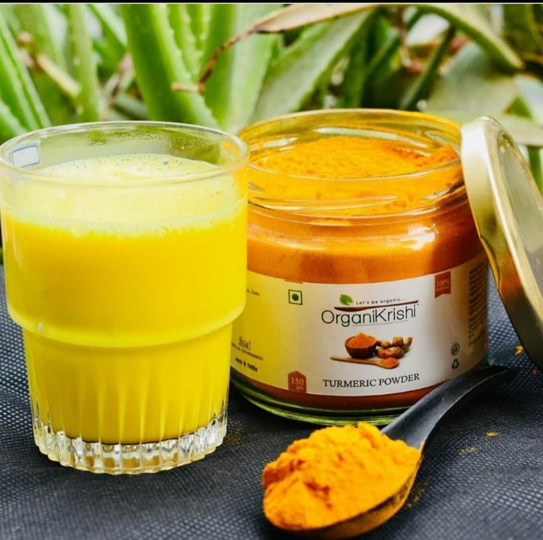 OrganiKrishi OrganiKrishi Lakadong Turmeric Powder | | 7% Curcumin - 150gm