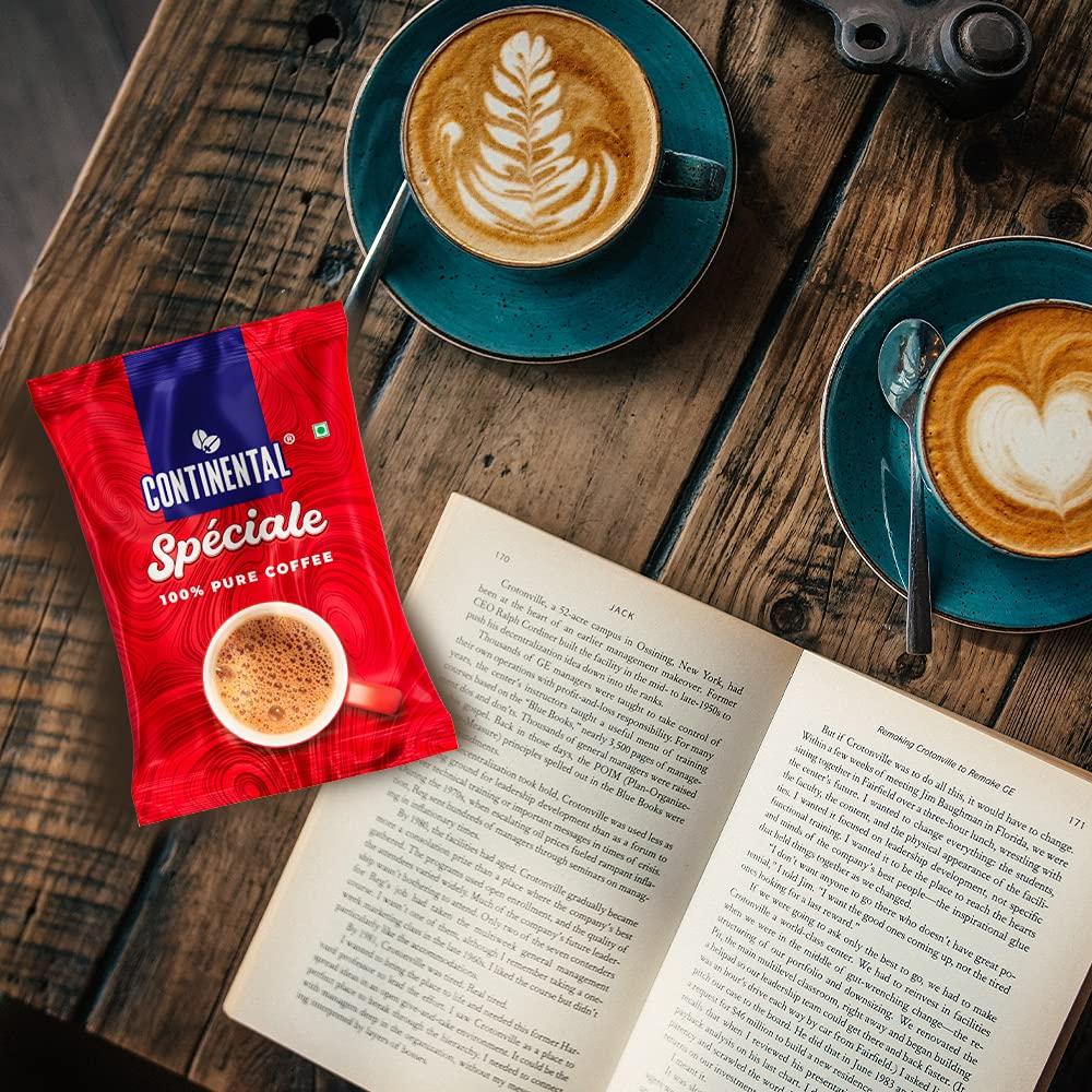 Continental Coffee Continental Coffee Speciale Instant Coffee Powder 50g Pouch | BUY 4 + GET 4 FREE | 100% Pure Coffee | PACK OF 8 | 400gm