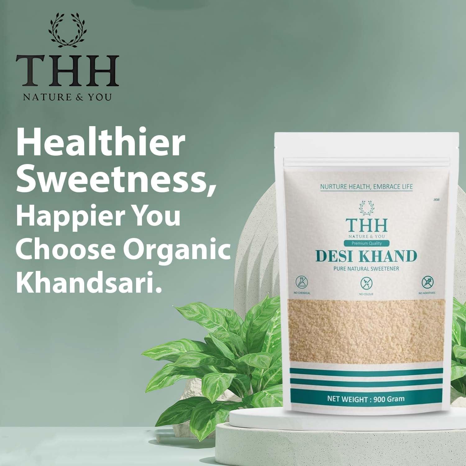 THH THH Desi Khand || Khandsari Sugar || Khaand || 1kg x 5 (5kg)