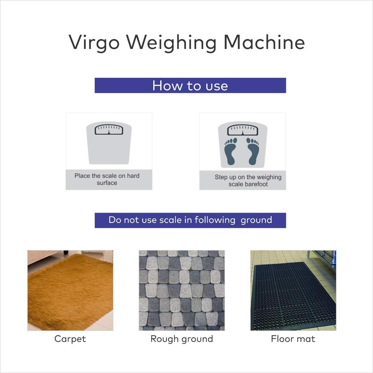 Thermocare Thermocare Manual Weighing Machine for Human Body Weight Analogue Scale (Blue)