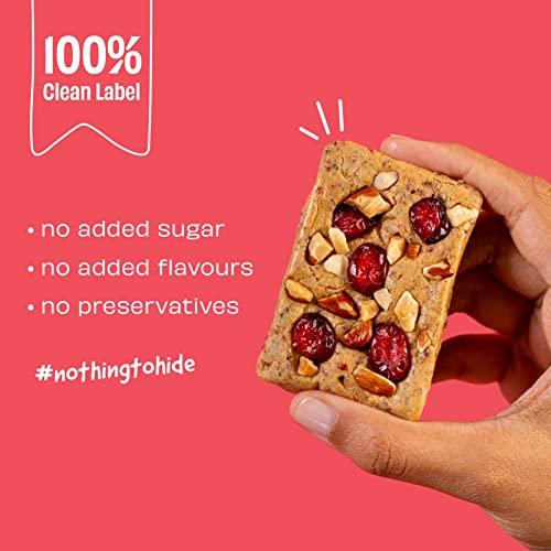 The Whole Truth The Whole Truth - Protein Bars | Assorted Pack of 6 x 52g (3 Double Cocoa + 3 Cranberry) | No Added Sugar | No Preservatives | No Artificial Sweeteners | No Gluten or Soy | All Natural Ingredients