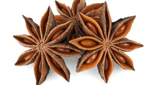 Chounk Chounk Natural Star Anise Spices Whole | Organic Chakri Phool | Badiyan Phool Whole Spices with No Preservatives, No Additives | Star Anise seeds 50g
