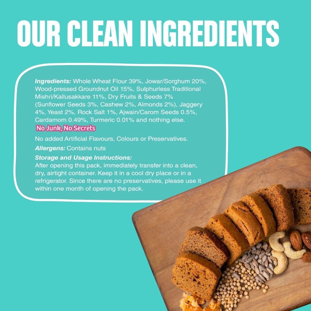 Early Foods Early Foods - Pack of 2 : Jowar Rusks | Millet Rusk Sugar Free | No Maida Rusk | Rusks for Kids | Millet Toast Biscuits Rusk 230g x 2