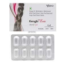 Generic IPCA Keraglo Eva Tablets for Women (Pack of 30-10 * 3 Strips)