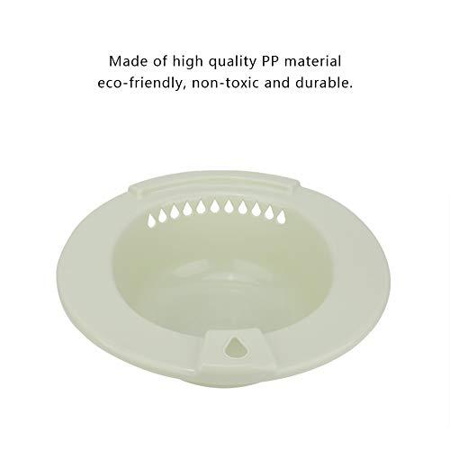 Luroze Edge Thickening Care Basin, Hemmoroid Treatment Sitz Bath, Perineal Hanging Hole Design Postoperative Care Elderly for Hip Cleaning Pregant(Green)