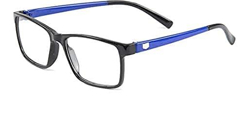 FWO aFWO Bifocal Reading Glasses For Men And Women Distance Plano Reading All Powers Are Available Rectangular Shape Blue And Black +1.00 1.25 1.50 1.75 2.00 2.25 2.50 2.75 +3.00 (Non-Anti Glare) (1.50)