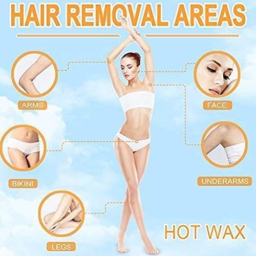 EQUVIA EQUVIA Gold Wax Hair Removal Hot Wax For Arms, Chest, Legs, Back and full Body |Men & Women |Leaf Juice(Gold)|Strips(Gold Wax)