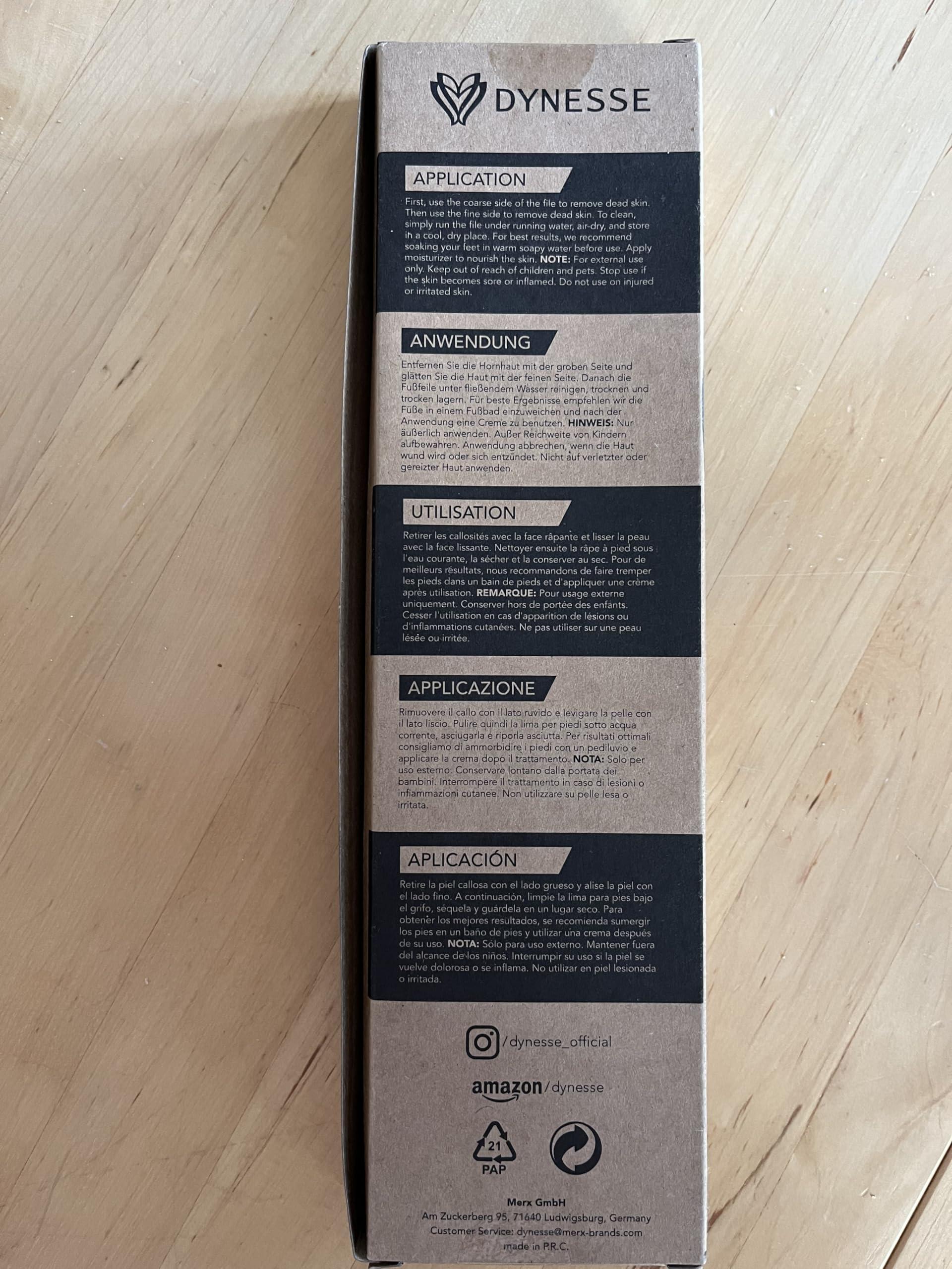 DYNESSE DYNESSE Next Generation Laser-Sharp Pedicure Foot File. Callus Remover for Feet. Foot Scrubber with Ergonomic Design. Stainless Steel Foot Exfoliator for Spa and Pedicure. Pumice Stone for Feet.