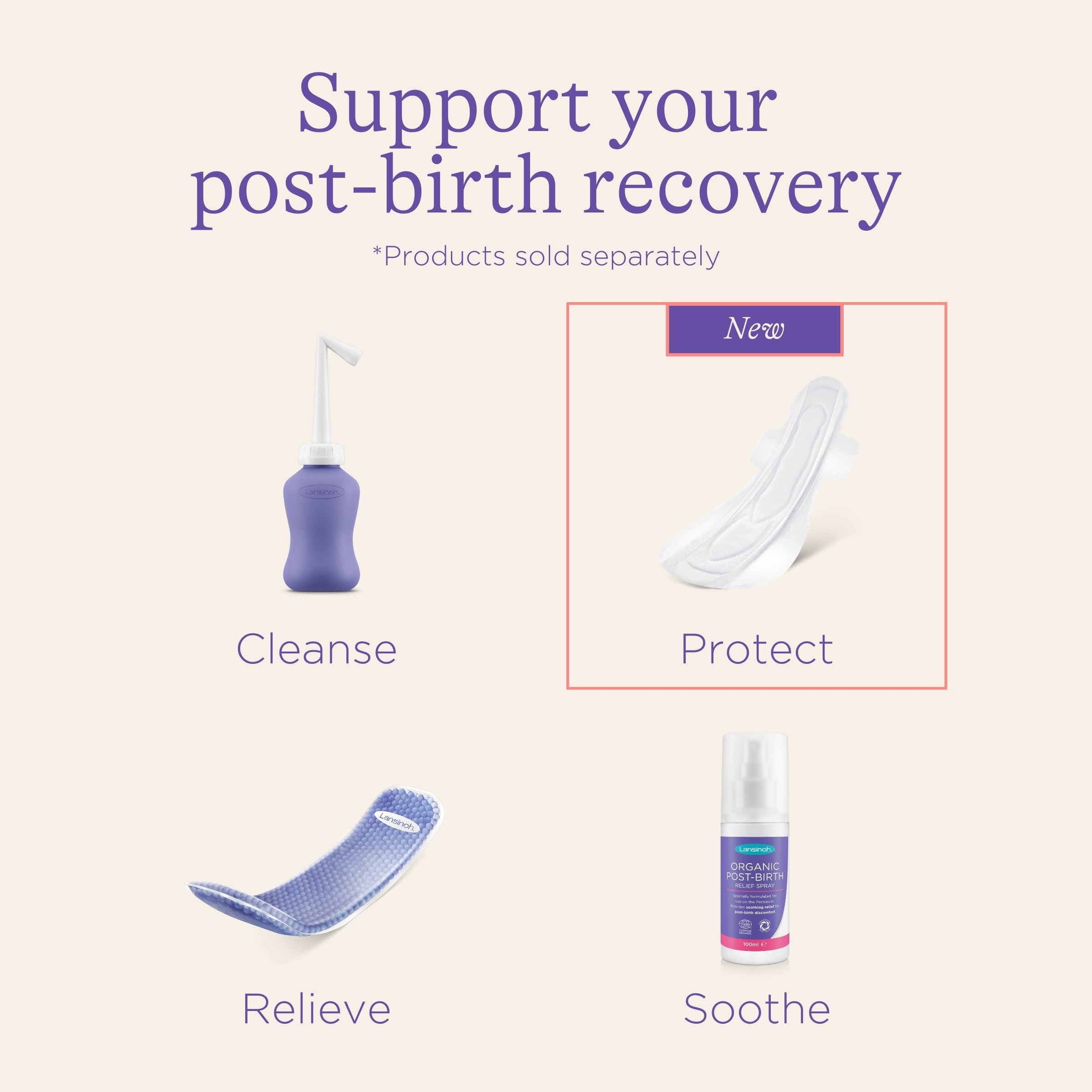 Lansinoh Lansinoh Extra Absorbent Premium Maternity Pads 2+ Weeks Post-Birth, After Delivery Pad for Urinary incontinence & Heavy Flow | Extra Soft Ultra-Absorbent | Postpartum Flow & Overnight flow | Post Pregnancy Bleeding | Pack Of 12