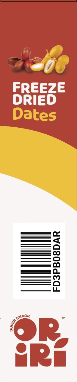 oriri Freeze Dried Dates by Oriri | 100% Natural and Healthy | Sugar free snack | Vegan | 25 grams