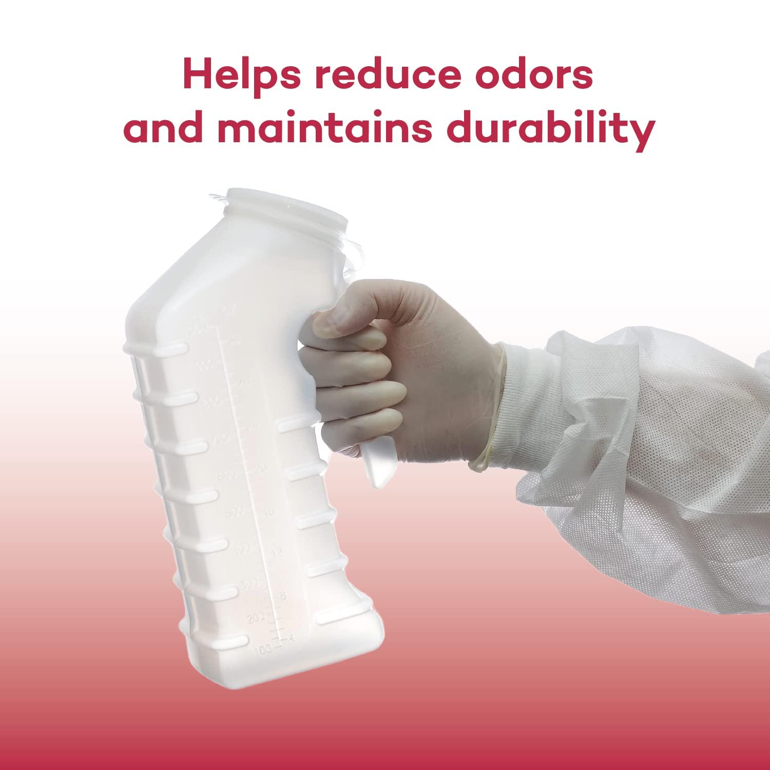 Dealmed Dealmed Male Urinal with Cover, Translucent, 1000 cc, Ea