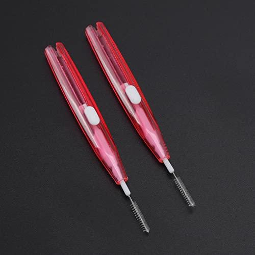 FAYY Interdental Brush, 60Pcs Braces Cleaner for Orthodontic Care for Children (Pink)