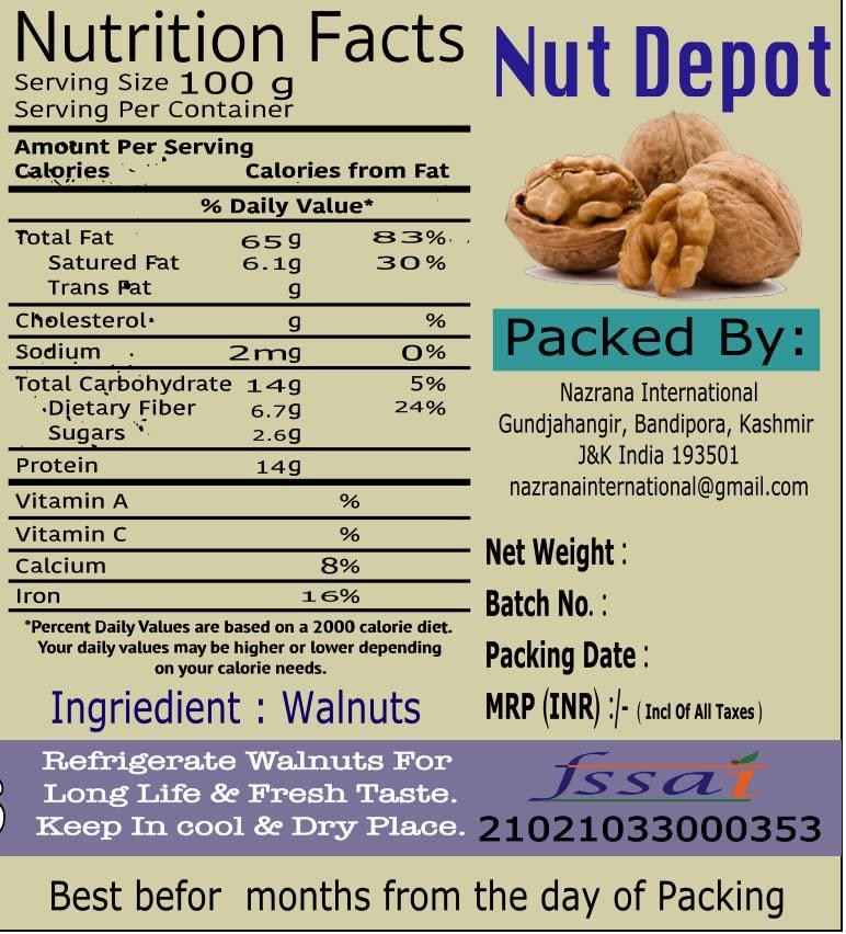 Nut Depot Nut Depot Walnut Kernels Broken 1 Kg, Walnuts Without Outer Shell Broken , Akhrot Kernels Tukda 1 kg