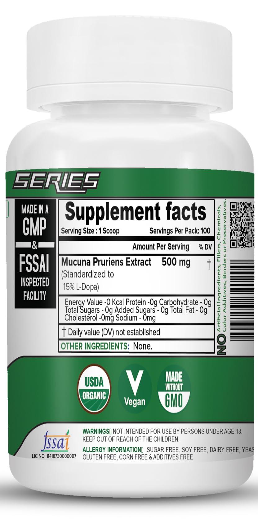 NutriJa NutriJa Mucuna Extract (standardized to 15% L-Dopa) - 50 GRAMS