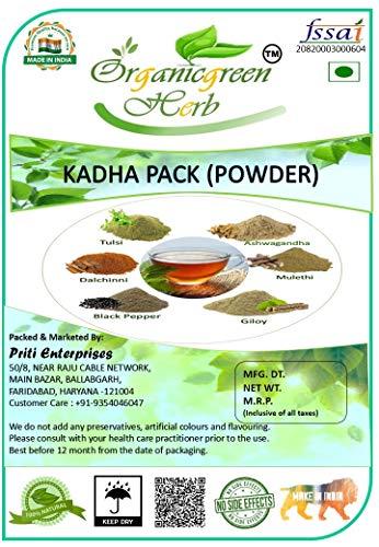 Organicgreen Herb Organicgreen Herb Mix Kadha/Kwath Powder Pack of 200GM Giloy | Tulsi| Ashwagandha| Mulethi| Kali Mirch| Dalchini stick Powder