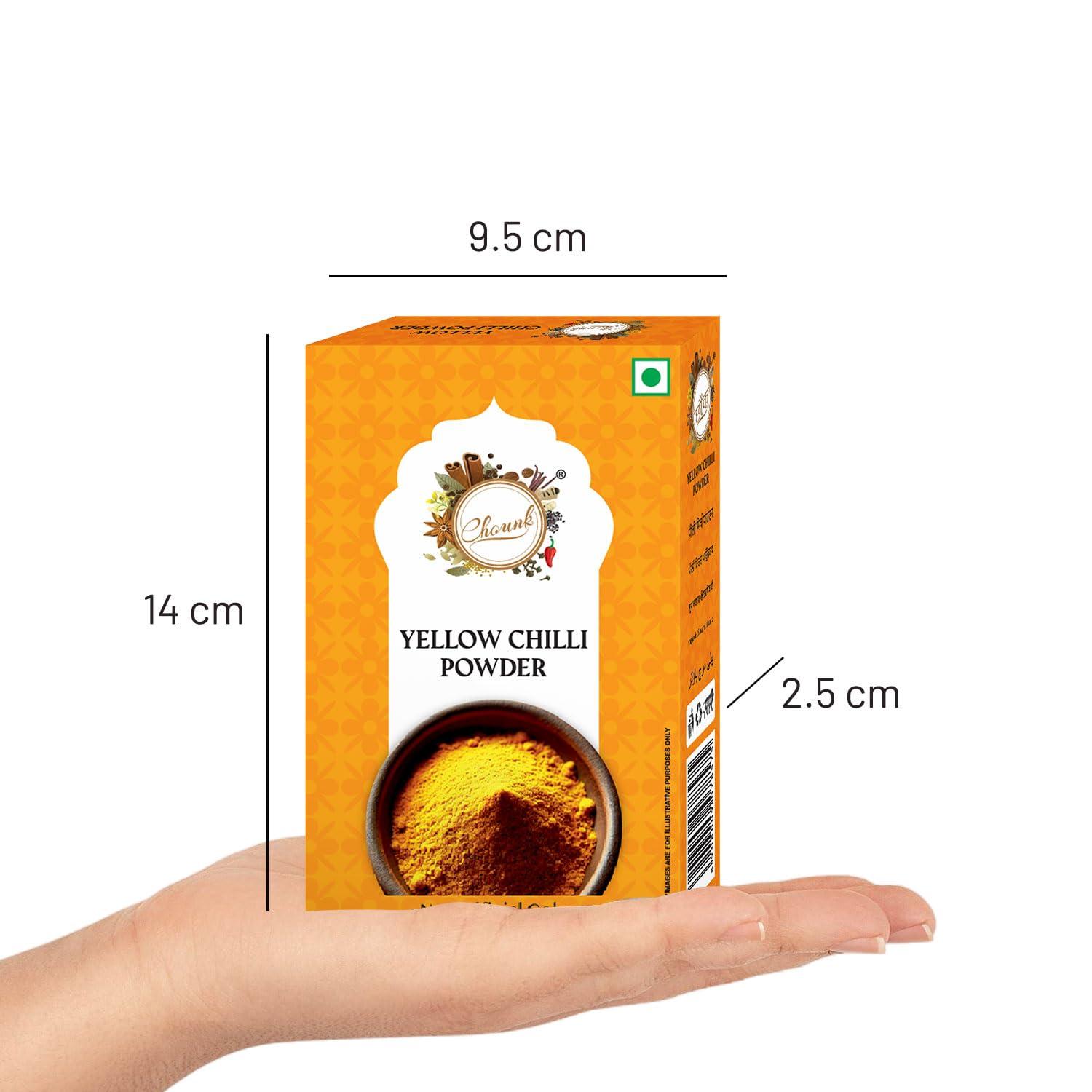 Chounk Chounk Yellow Chilly Powder, 200g (100g X 2)