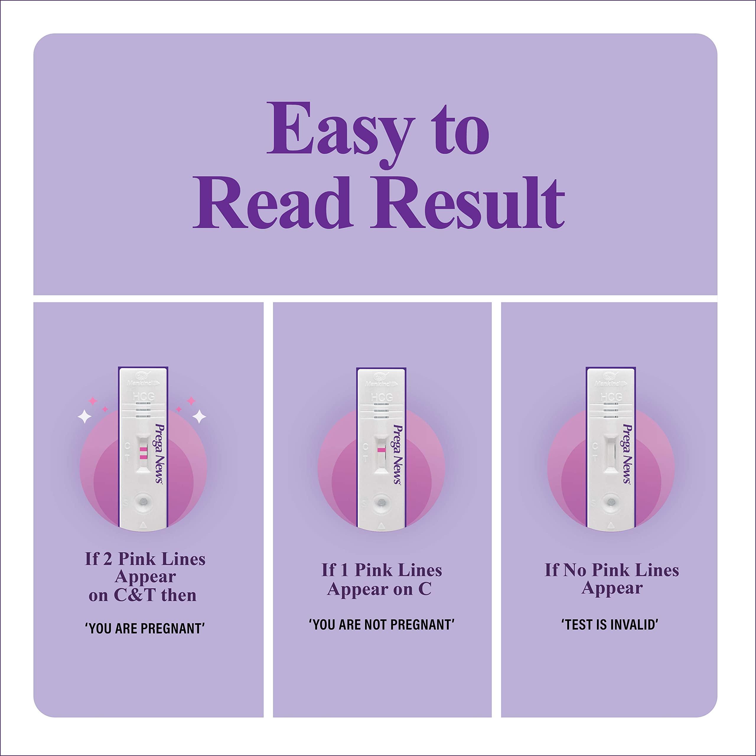 Prega News Prega news Value Pack Kit,One Step Pregnancy Test Kit, Easy to Use, Accurate Result in Just 3 Minutes,2 Gloves + 2 Urine Containers + 2 Pregnancy Test Kits x Pack of 7