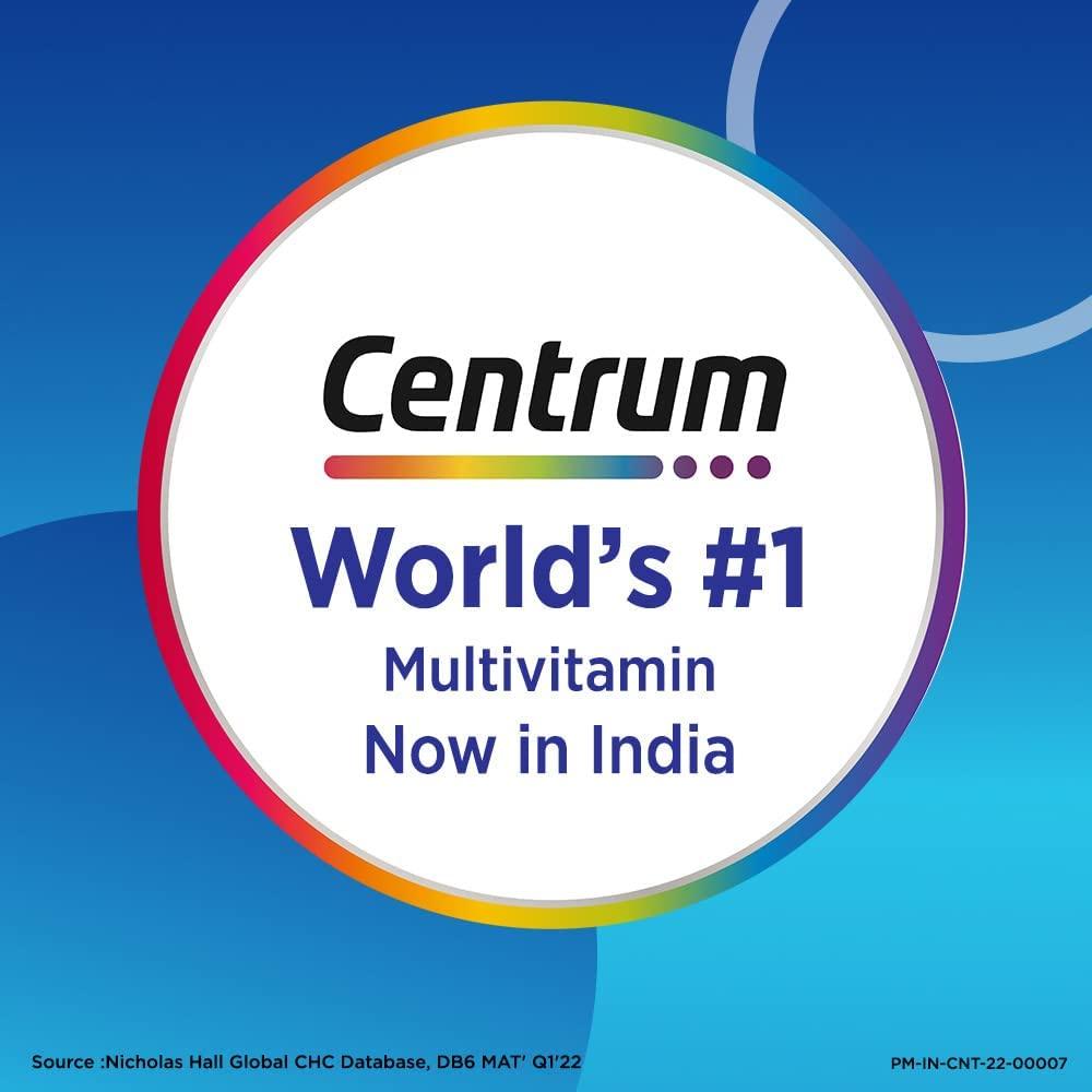 Centrum Centrum Kids Immune Fuel - 30 Gummies | Betaglucan (100% Veg) & Men, Multivitamin with Grape seed extract (Veg) 50s