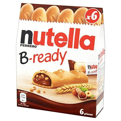 Nutella Nutella Kinder B-Ready Wafer, 6 X 22 Grams, 13.2 X 4.5 X 16.3 Cm