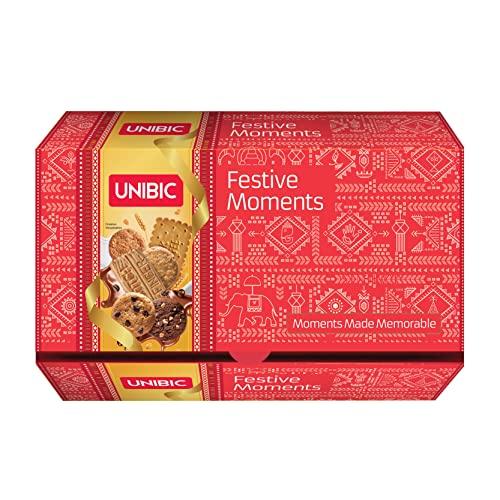 Unibic Unibic Festive Moment Cookies, 500g Gift Hamper for Festivals, Sweet Gourmet Delicacies, Corporate Gifting for Employees, Friends and Family