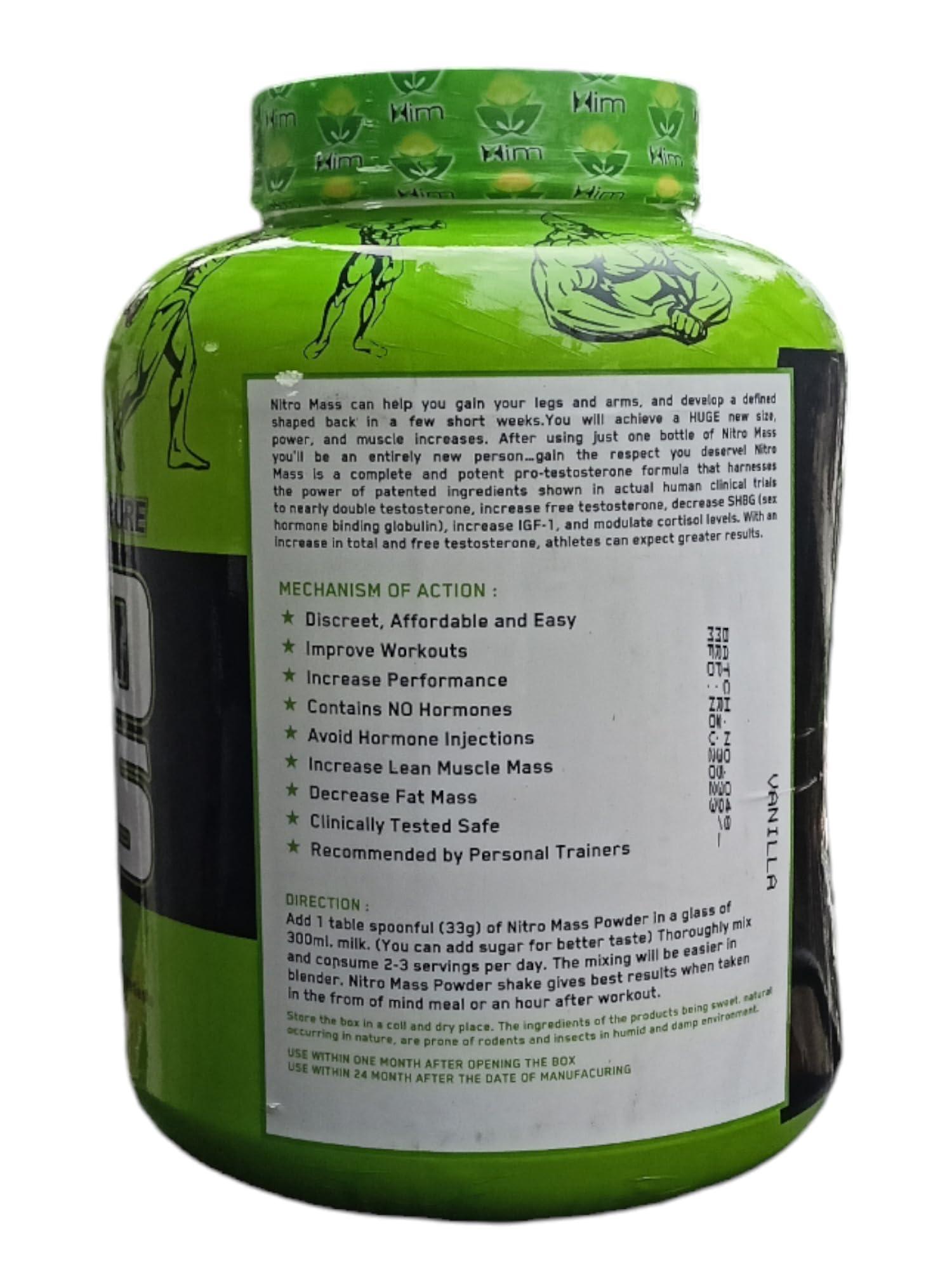 Generic Him Pure Nitro Mass Weight Gainer 6 lbs Weight Gainers/Mass Gainers 2.72 Kg (6 LBS, Chocolate)