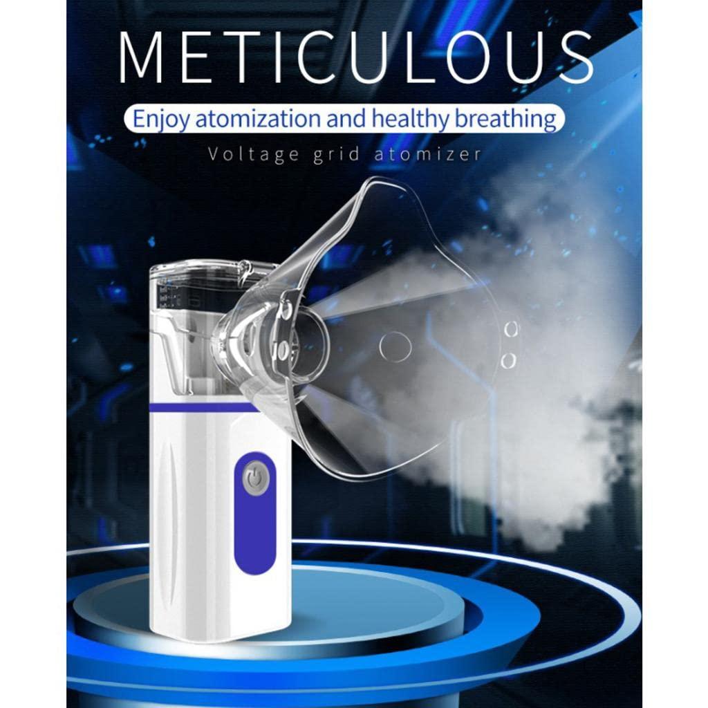 LICHTS LICHTS Handheld Portable Nebulizer Inhaler Ultrasonic Nebuliser Strong Mist Blue