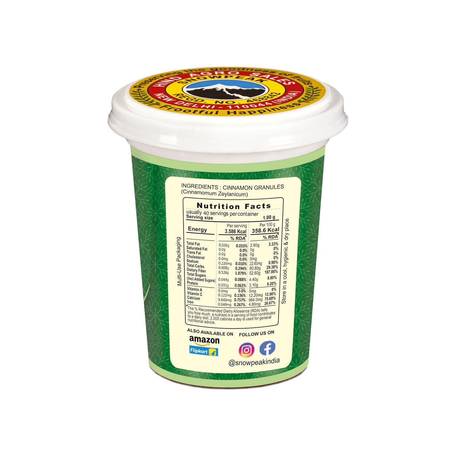 Snowpeak Snowpeak Combo Pack of Liquorice (Mulethi) Granules (50g) and Ceylon Cinnamon (Dalchini - 40g), 100% Naturally Sourced, Boosts Immune System