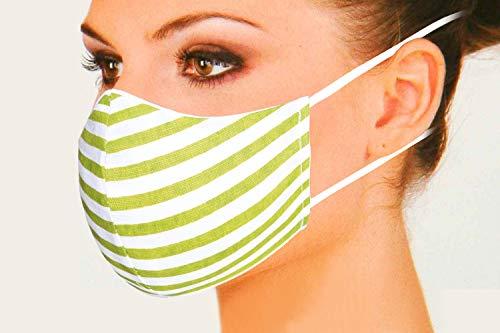 TED TECH Cotton Head loop Designer Reusable Face masks (3 layered) (FEMALE, Pack of 4)