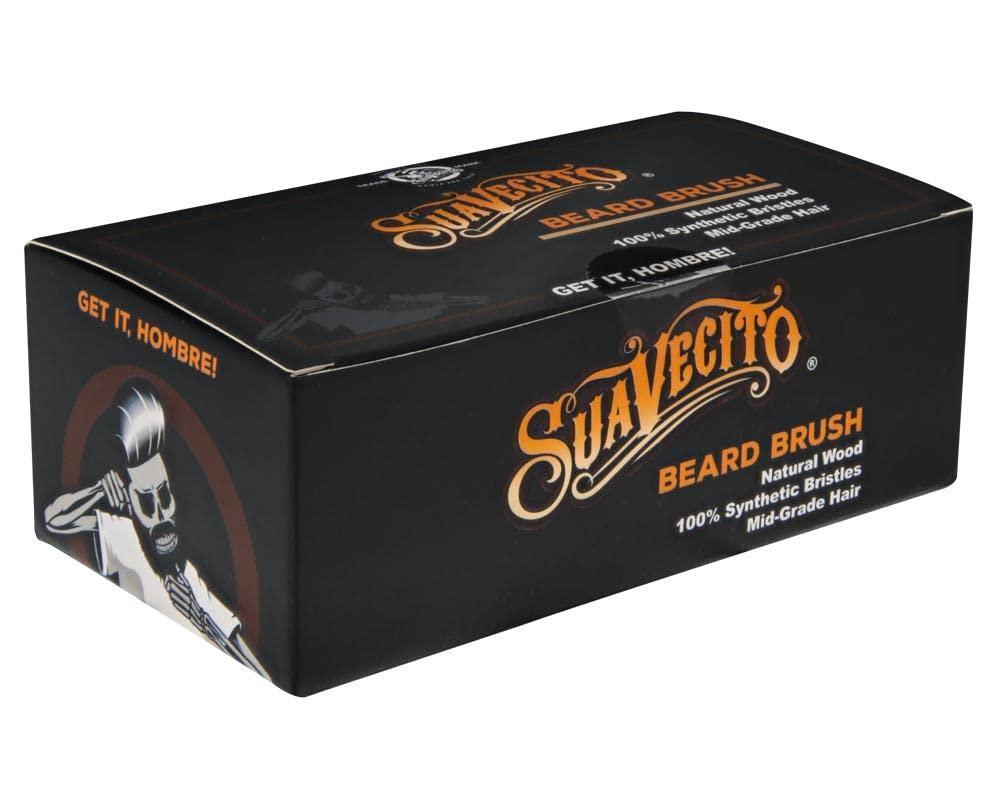 Suavecito Suavecito Beard Brush Natural Wood Mid Grade Synthetic Bristles Grooming Styling