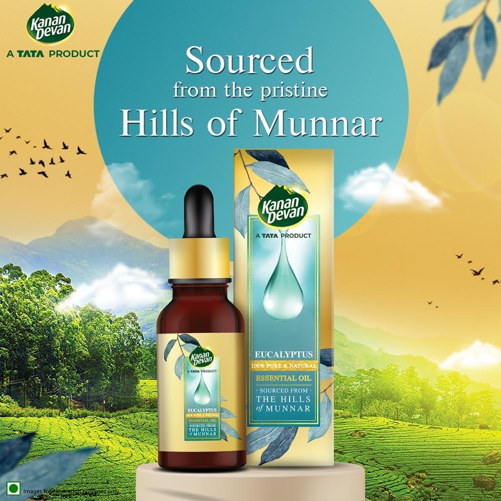 Kanan Devan Kanan Devan Essential Oil, A TATA Product, Eucalyptus, Pure & Natural, 15ml