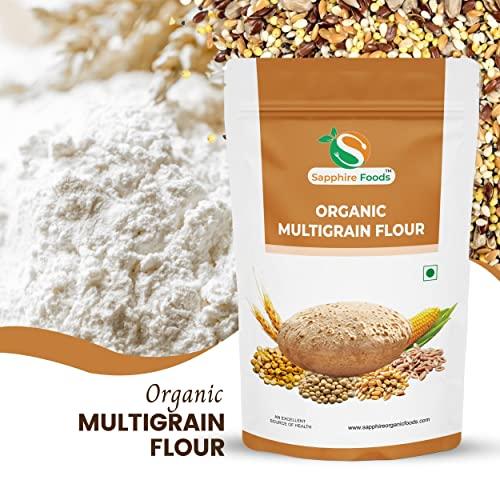 SAPPHIRE FOODS SAPPHIRE FOODS Atta with Multigrains Flour with High Fiber for Healthy Gut and Healthy Life (1kg)