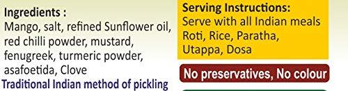 RANMEVA Way Back To The Origin RANMEVA Organic Homemade Mango Pickle Authentic Traditional Recipe Glass Jars 300 gm ,Less Oil, No Preservatives, No Color, Naturally Processed, Made in Sunflower Oil