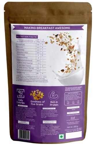CALVAY'S Calvay's VegRich No Added Sugar Muesli (Assorted Combo) Diabetic Friendly | Sugar Free Muesli - Rolled Oats + Wheat Flakes + Barley + Almonds and Raisins (Assorted Zero Sugar Combo)