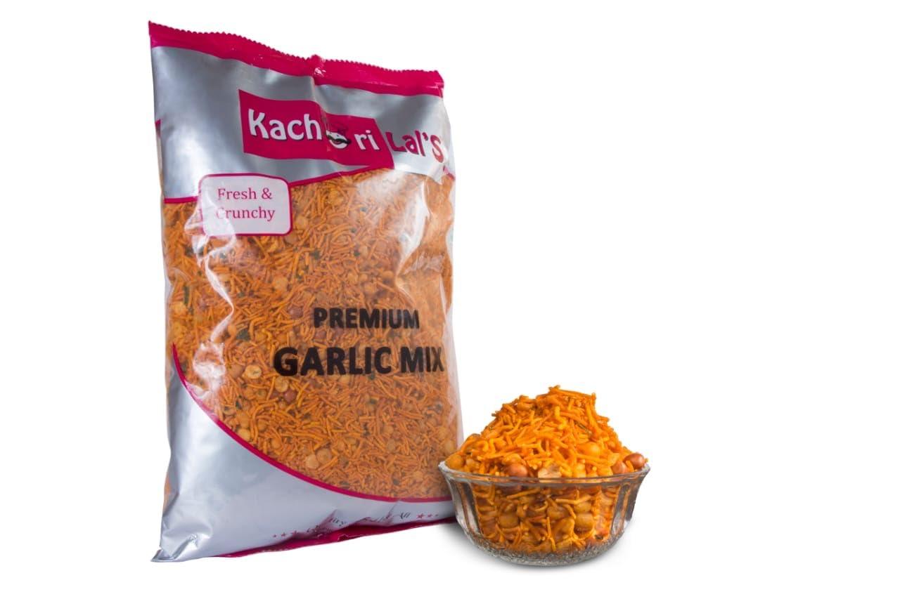 KACHORILAL Kachorilal Premium Namkeen - Garlic Mix, 1Kg