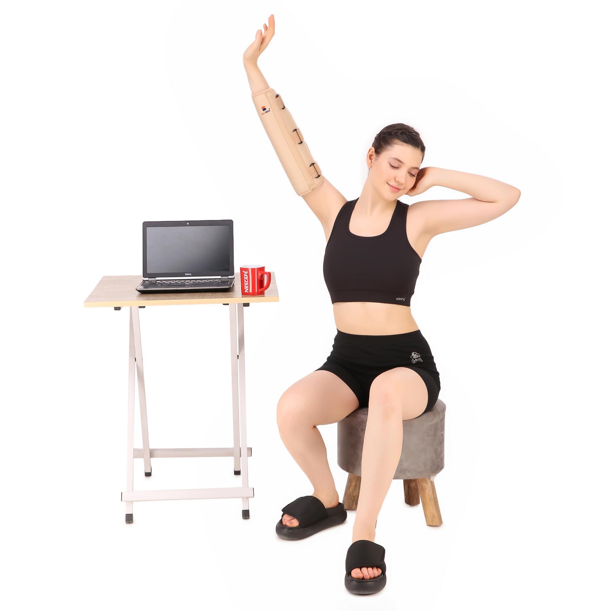 Beltwala Beltwala Elbow Brace Arm Immobilizer Splint Stabilizer for Elbow Fracture, Sprains & Broken Arm (Small)