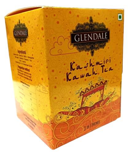 Generic GLENDALE Kashmiri Kawah Tea 100 g | Pack of 2 | Total 200 g | 3 in 1 Premix Instant Tea 10 Sachets in Each Pack