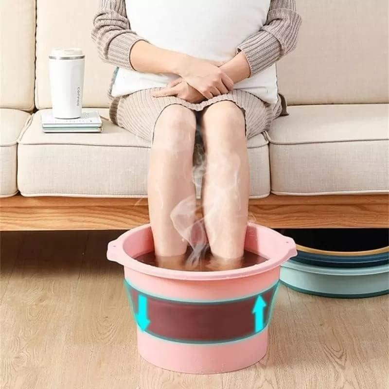 Whixant Whixant Collapsible Foot Bath Basin for Soaking Feet, Foot Spa Bucket with Foot Massage Ball, Space Saving Foldable Foot Soak Bowl for Washing Soaking Feet