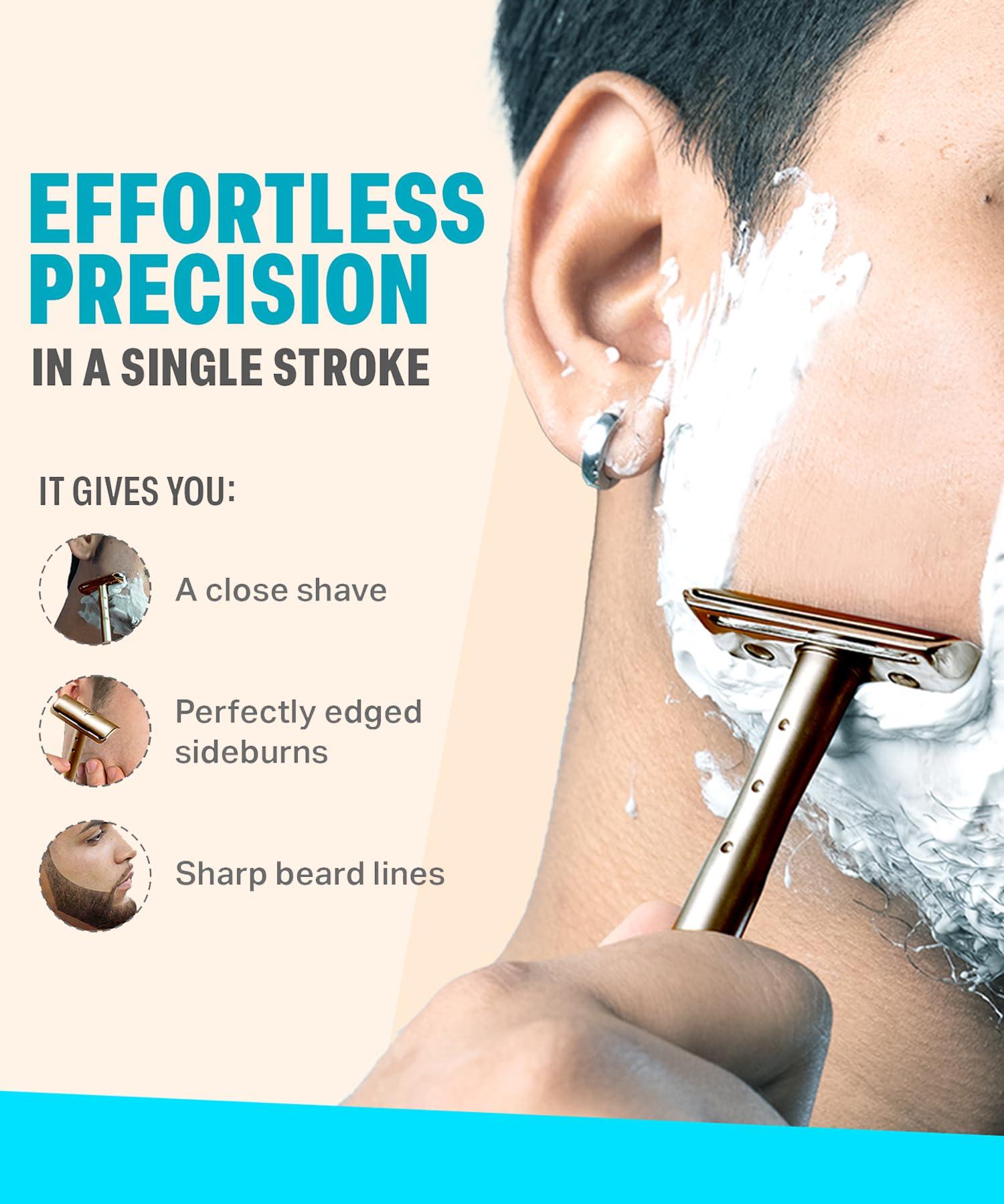 Bombay Shaving Company Bombay Shaving Company Classic Safety Razor For Men | Gifts For Men | Double Edge Safety Razor with Metal Handle