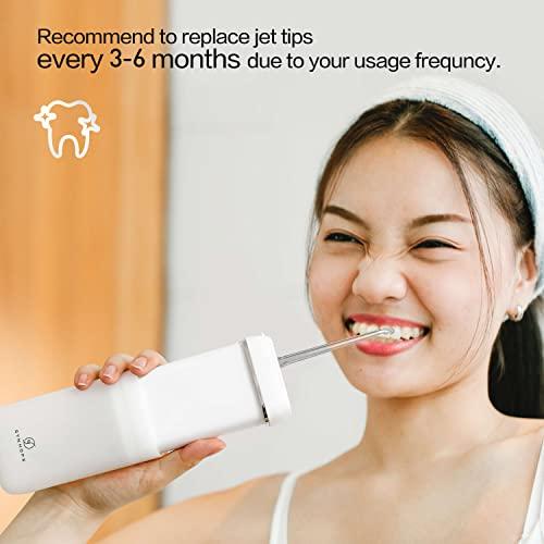 SYNHOPE 4pcs Standard Type Replacement Tips for SYNHOPE Mini Portable Water Flosser