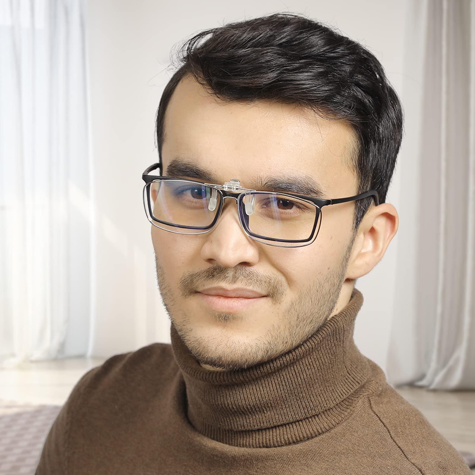 LUFF LUFF Reading Glasses Clip Anti-blue light Magnifying Glass Portable Clips(2.0X)